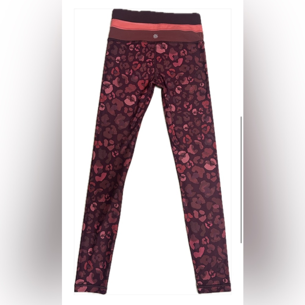 Athleta women’s elation 7/8 Red Pink and Maroon (Size: XXS) - Picture 2 of 6